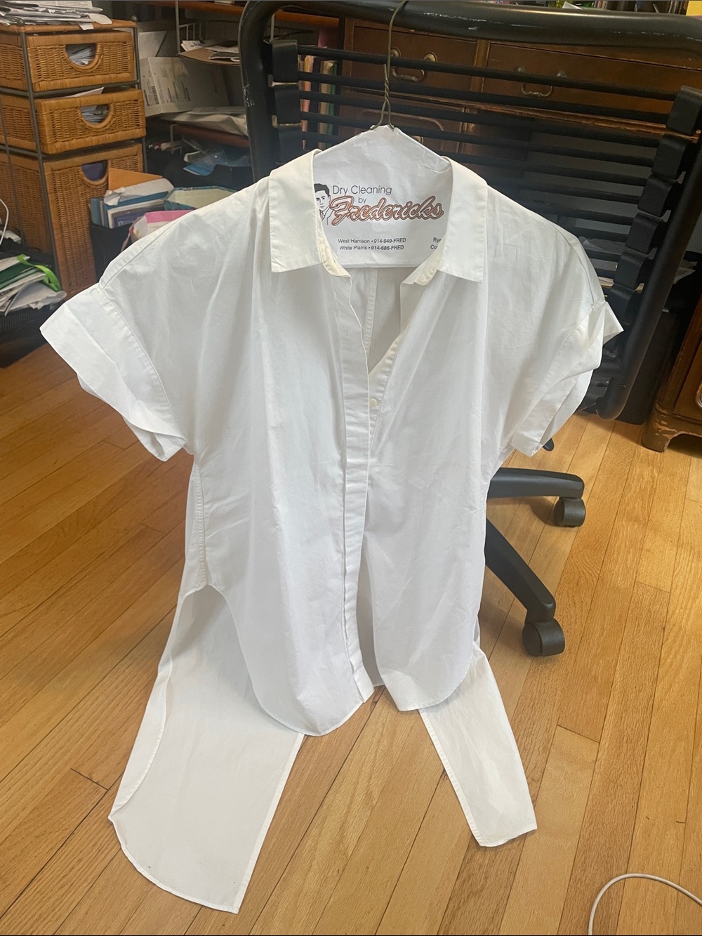 rag & bone Kids White Short-Sleeve Button-Front Shirt